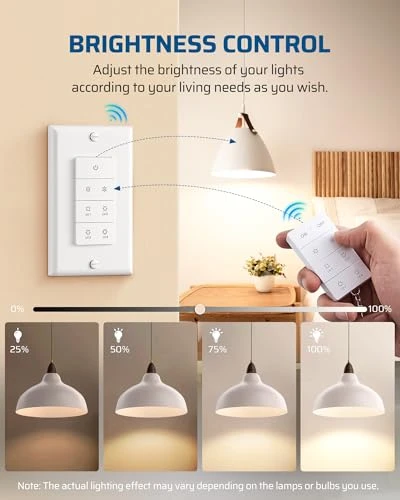 Wireless Dimmer Switch — Smart Switch, DEWENWILS