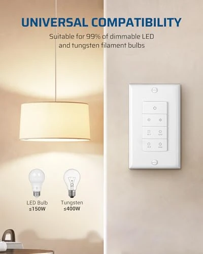 Wireless Dimmer Switch — Smart Switch, DEWENWILS