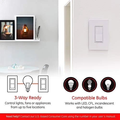 Zigbee Smart Light Switch with QuickFit & SimpleWire — Smart Switch, Enbrighten