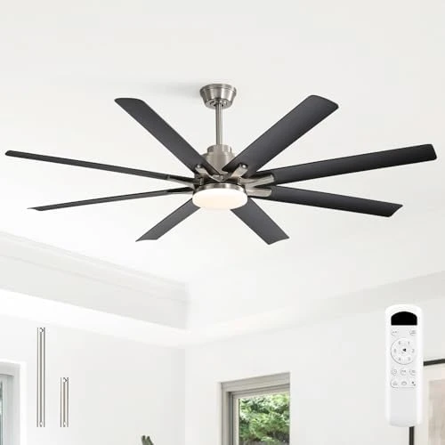 52 Inch Ceiling Fan with Lights, Smart Indoor/Outdoor — Smart Fan, Sofucor
