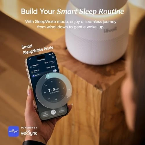 Air Purifier with HEPA Filter, White Noise and Night Light — Air Purifier, LEVOIT