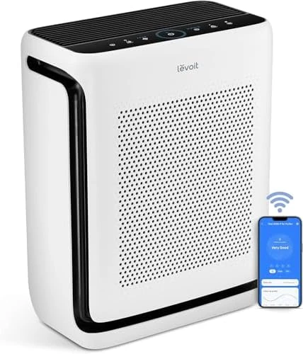 Air Purifier with HEPA Filter, White Noise and Night Light — Air Purifier, LEVOIT