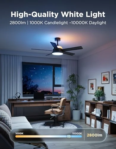 Ceiling Fan with Lights — Smart Fan, Govee