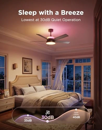 Ceiling Fan with Lights — Smart Fan, Govee