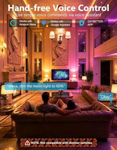 Color Changing Light Bulbs — Smart Light Bulb, DAYBETTER