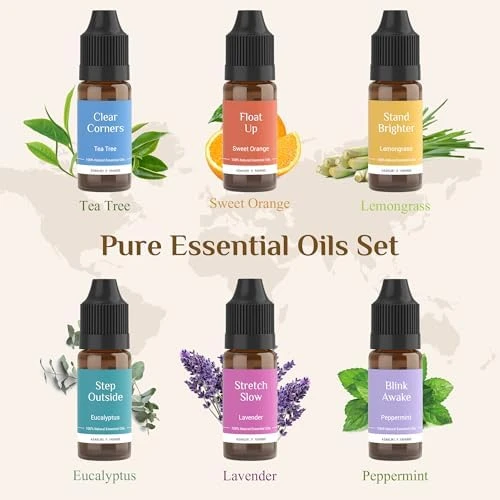 Essential Oil Diffuser with 6 Oil Set — Essential Oil Diffuser, ASAKUKI