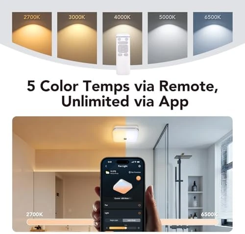 Matter Smart Bathroom Fan with Light — Smart Fan, OREiN