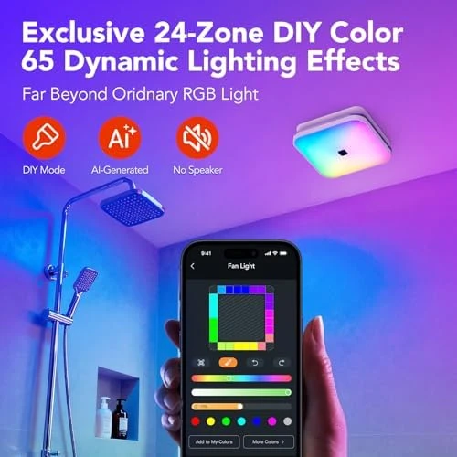 Matter Smart Bathroom Fan with Light — Smart Fan, OREiN