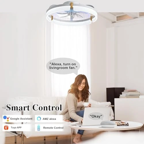 Smart Ceiling Fan with Lights Remote — Smart Fan, DIAMONDFORGE