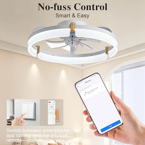Smart Ceiling Fan with Lights Remote — Smart Fan, DIAMONDFORGE