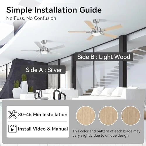 Smart Outdoor Ceiling Fan with Lights and Remote — Smart Fan, cumilo