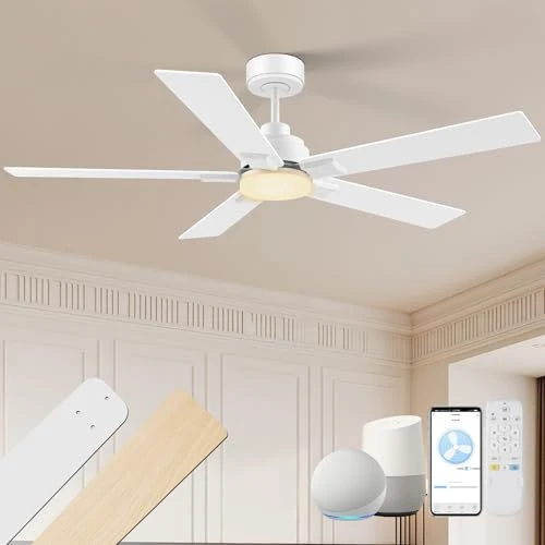 Smart Outdoor Ceiling Fan with Lights and Remote — Smart Fan, cumilo