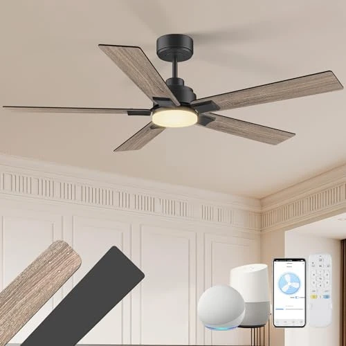 Smart Outdoor Ceiling Fan with Lights and Remote — Smart Fan, cumilo
