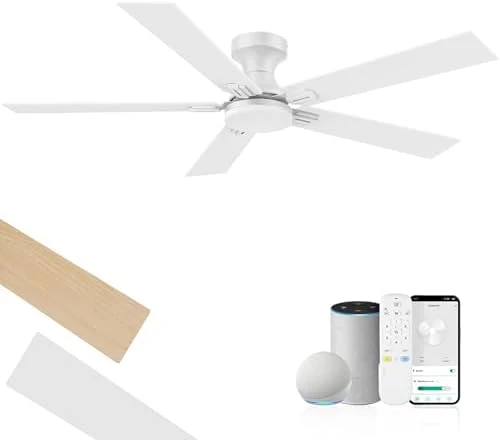 Smart Outdoor Ceiling Fan with Lights and Remote — Smart Fan, cumilo