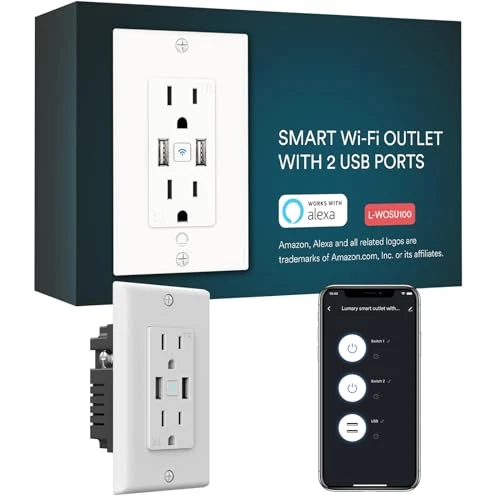 Smart Outlet with USB Ports — Smart Plug, iLintek