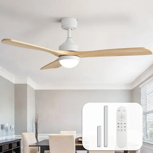 Smart Wood Ceiling Fan with Light — Smart Fan, Sofucor