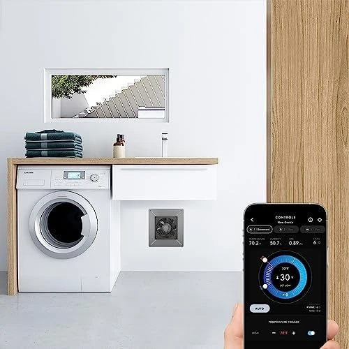 Ventilation Exhaust Fan 6" with WiFi Temperature Humidity Controller — Smart Fan, AC Infinity