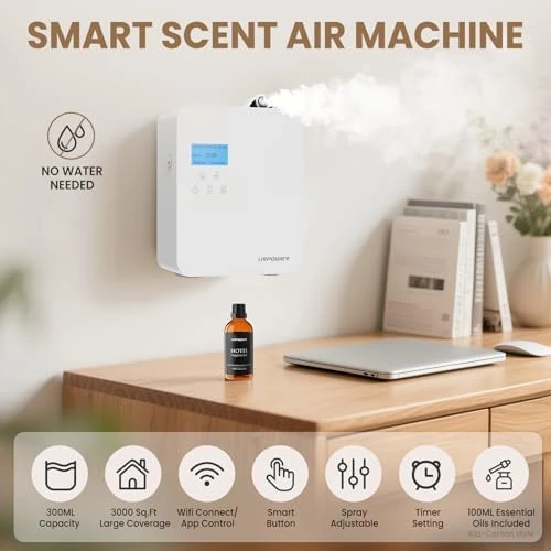 Waterless Nebulizing Scent Diffuser — Essential Oil Diffuser, URPOWER
