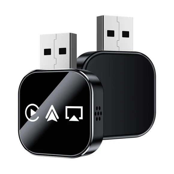 3 in 1 Wireless CarPlay Dongle Wireless Android Auto Adapter AI Smart Box — Car Infotainment System, KITCHEN-MALL