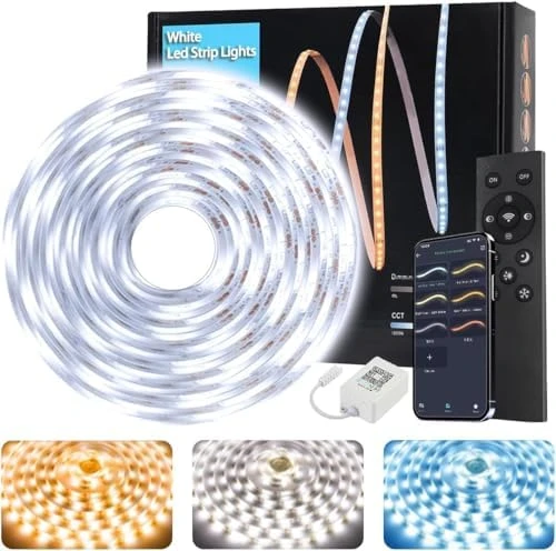 50ft Led Strip Lights, Smart Led Lights Strip Music Sync Color Changing Lights App Control and 23keys Remote, Led Lights... — LED Strip Lights, Tenmiro