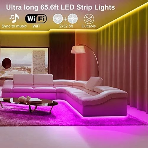65.6 ft WiFi LED Strip Lights — LED Strip Lights, VOLIVO