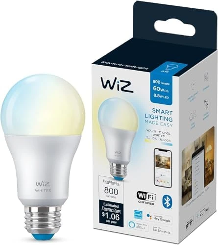 A19 Tunable White LED Smart Bulb — Smart Light Bulb, WiZ