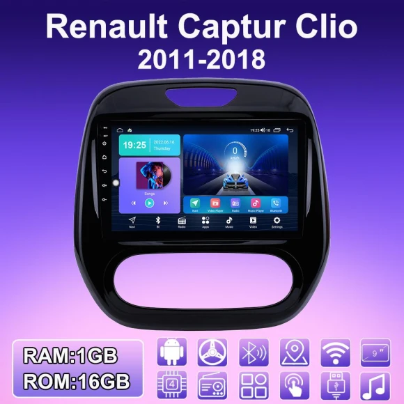 2 DIN Android Auto Apple Carplay Car Stereo with GPS, Bluetooth, WiFi — Car Infotainment System, ABMOSQ