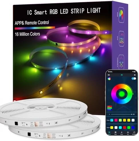 IC Smart RGB LED Strip Lights, 100FT — LED Strip Lights, ERBTY