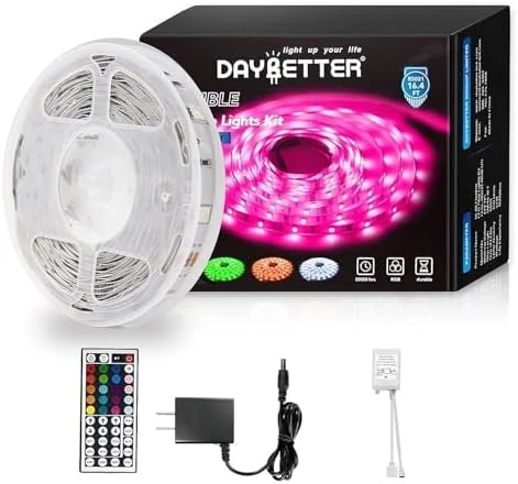 Led Strip Lights 32.8ft Kit with Remote and Power Supply Color Changing — LED Strip Lights, DAYBETTER