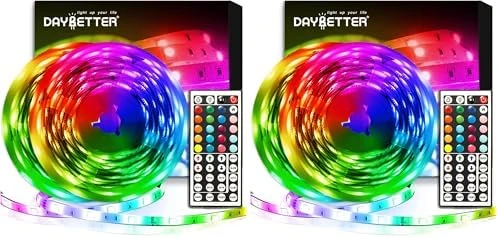 Led Strip Lights 32.8ft Kit with Remote and Power Supply Color Changing — LED Strip Lights, DAYBETTER