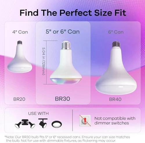 Matter BR30 Smart Light Bulbs — Smart Light Bulb, OREiN