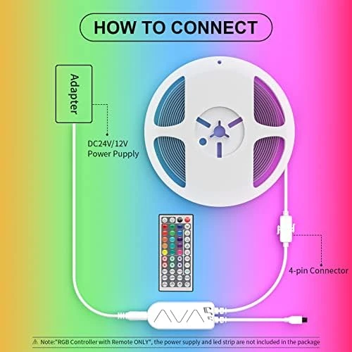 RGB LED Strip Light Wireless Smart Controller — LED Strip Lights, PAUTIX