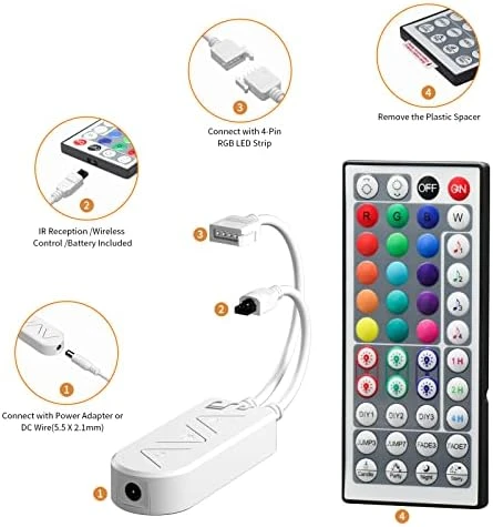 RGB LED Strip Light Wireless Smart Controller — LED Strip Lights, PAUTIX