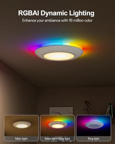 Smart LED Disk Light Pro 4-Pack — Smart Light Bulb, Lumary