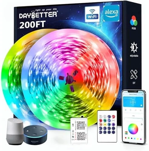 Smart WiFi LED Lights 200ft — LED Strip Lights, DAYBETTER