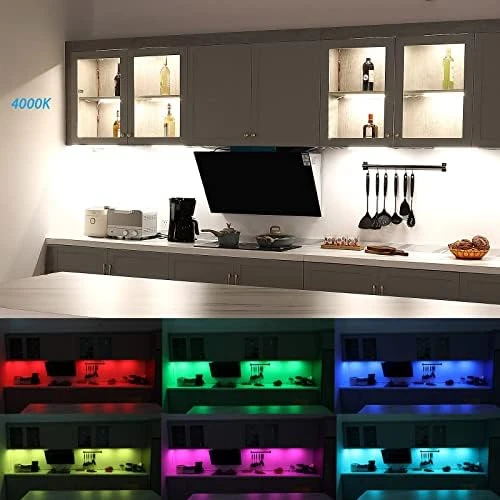 Under Cabinet LED Light Kit with Remote — LED Strip Lights, Litever