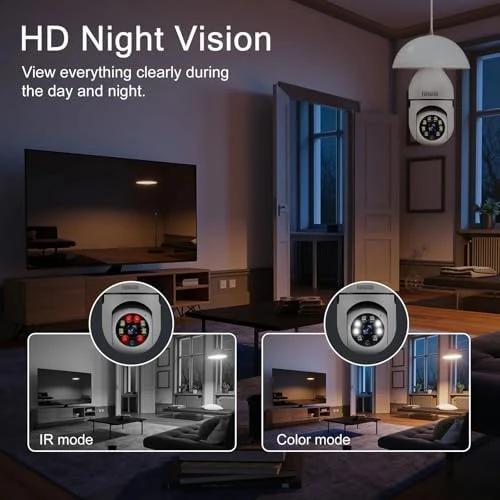 Wireless Light Bulb Security Camera 4-Pack — Security Camera, EVERSECU