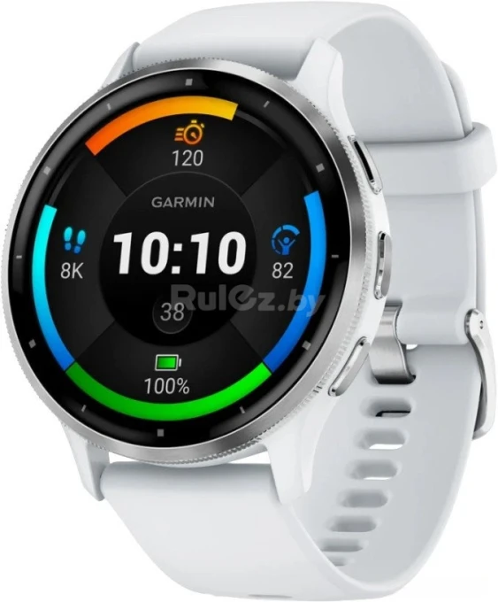 White Silicone Smartwatch — Smart Watch, Garmin