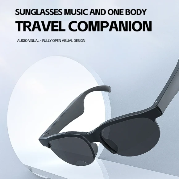 AI Intelligent Translation Glasses Bluetooth 5.4 Built-in Mic Sunglasses Wireless Headset — Translator Device