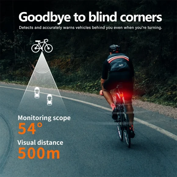 Bicycle Intelligent Radar Tail Light — Smart Bike Light, CYCLAMI