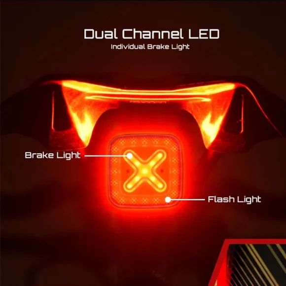 Cubelite III Auto Brake Rear Light — Smart Bike Light, ENFITNIX