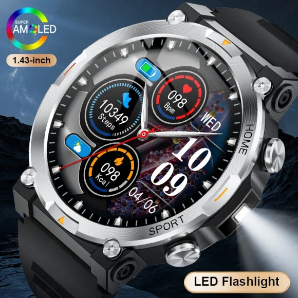 Smart Watch AMOLED Screen Sport Tracker — Smart Watch, FOXBOX