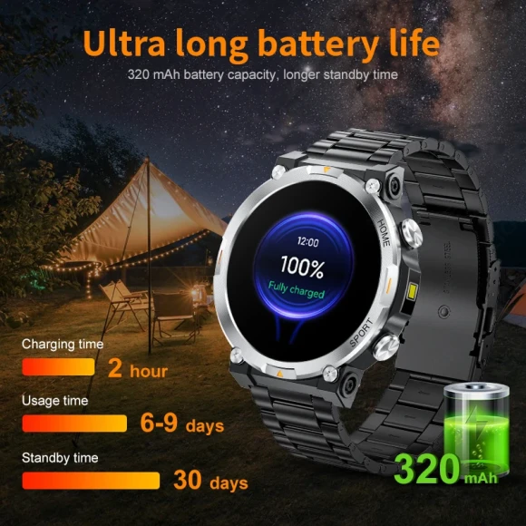Smart Watch AMOLED Screen Sport Tracker — Smart Watch, FOXBOX