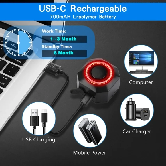 Smart Bicycle Alarm Taillight — Smart Bike Light