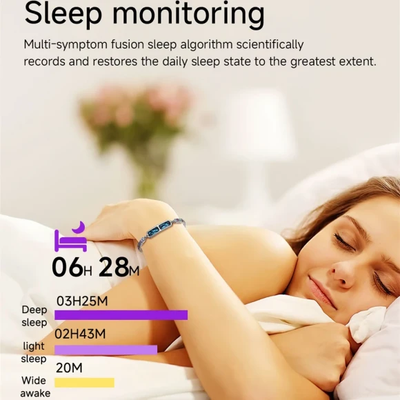 Smart Bracelet with Bluetooth and Health Monitoring — Fitness Tracker