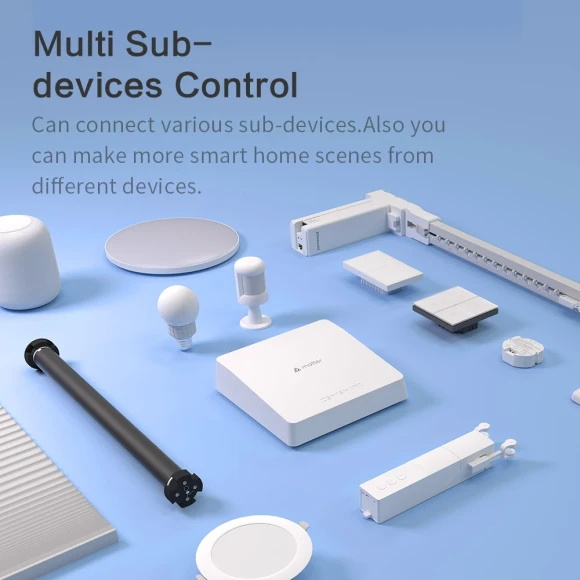 Smart Control Hub with Temperature, Humidity, Motion, and Door Sensors — Smart Home Hub, Zemismart