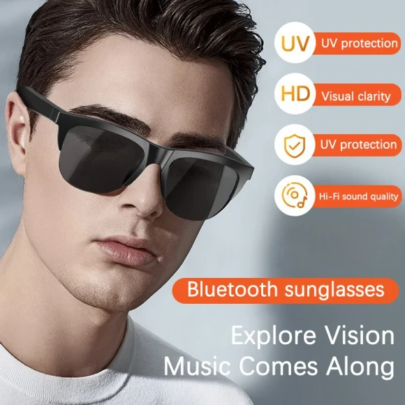 F06 Smart Bluetooth Glasses with Wireless Earphones and AI Translation — Smart Glasses, UTHAI