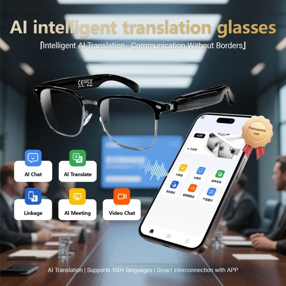 Smart AI Translation Glasses — Translator Device