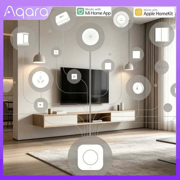 Wireless Mini Switch Sensor — Smart Home Hub, Aqara