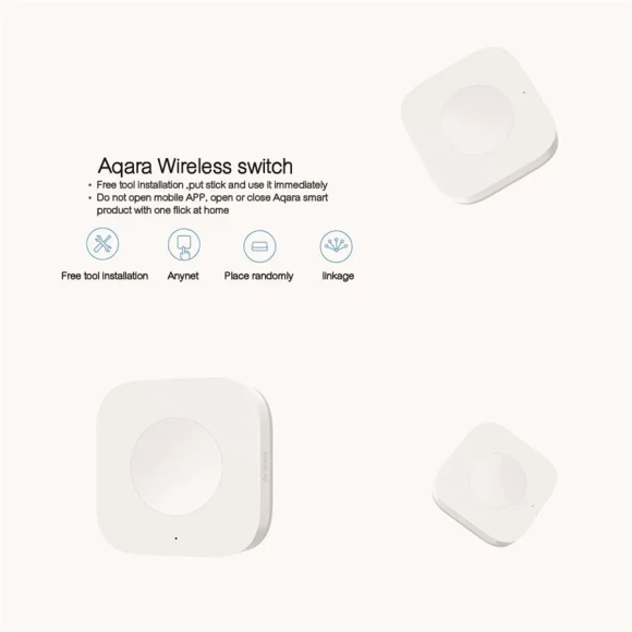 Wireless Mini Switch Sensor — Smart Home Hub, Aqara